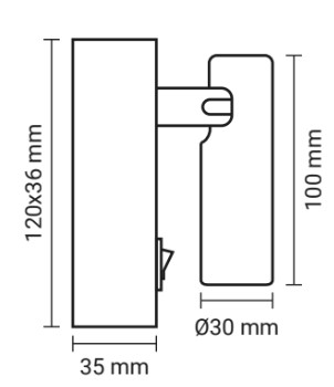 dimensiones aplique de pared